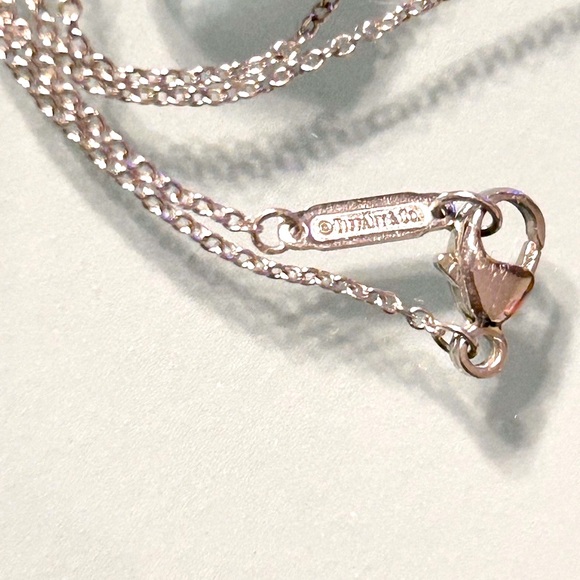 Tiffany & Co. 'Legacy' Platinum Aquamarine and Diamond Pendant Necklace Retired - Picture 2 of 3